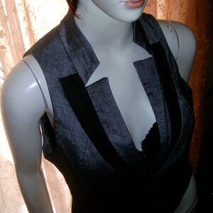 Bebe xs s Lot Vest  Silk Green Lace Crystal T Shirt Tops